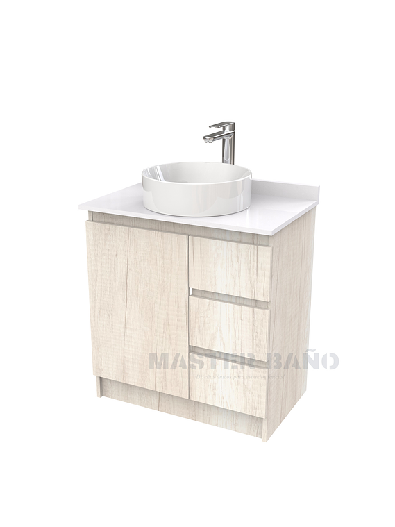 Mueble Vanitorio al piso para lavamanos sobreponer simple de 60 cm M2-630-SPA / Toscana 1