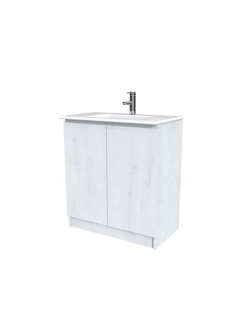 Mueble vanitorio al piso  de 90  cm con cubierta de loza M0-901  / Alaska 1