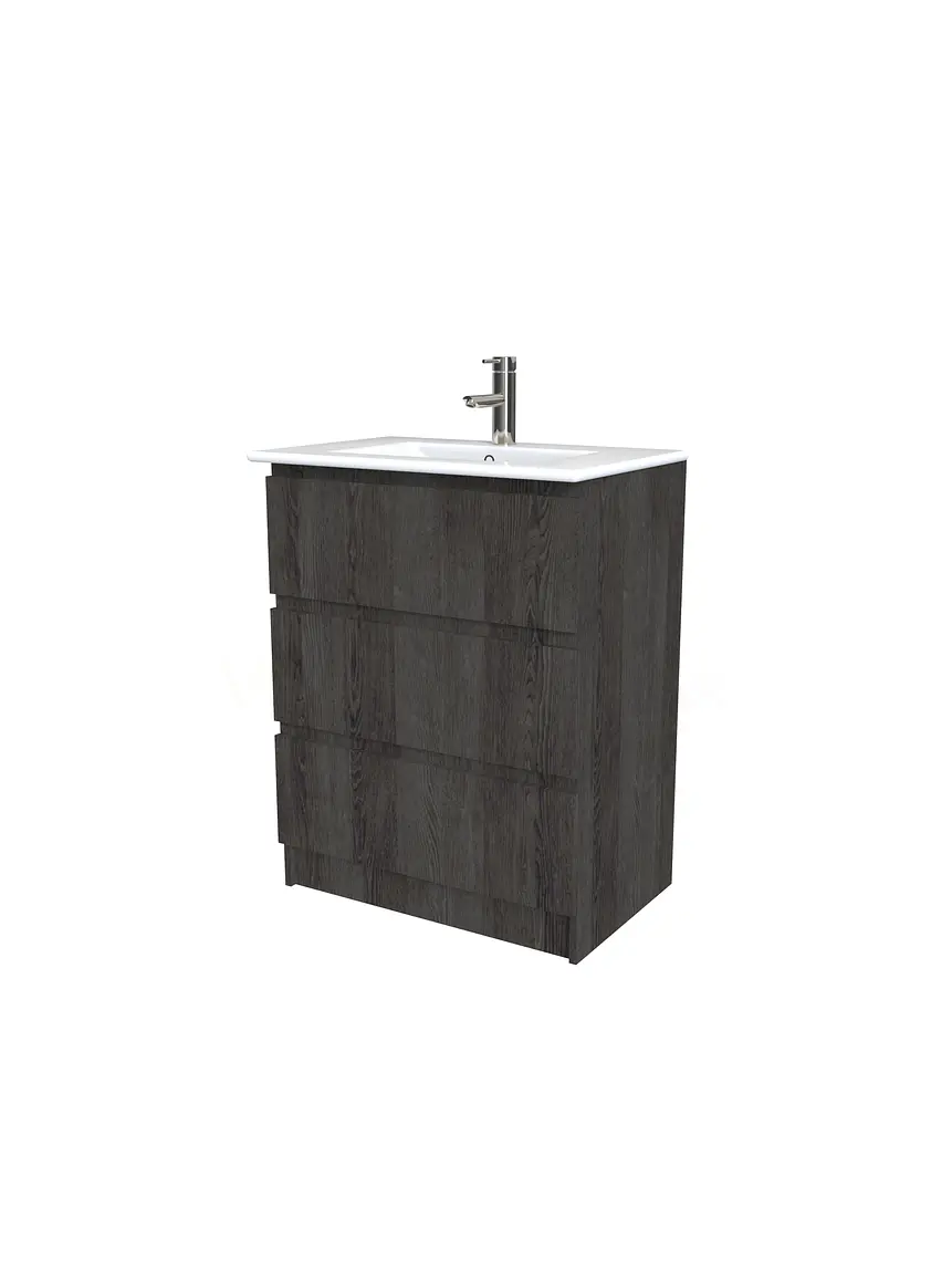 Mueble vanitorio al piso  de 60  cm con cubierta de loza M3-601  / expresso 1
