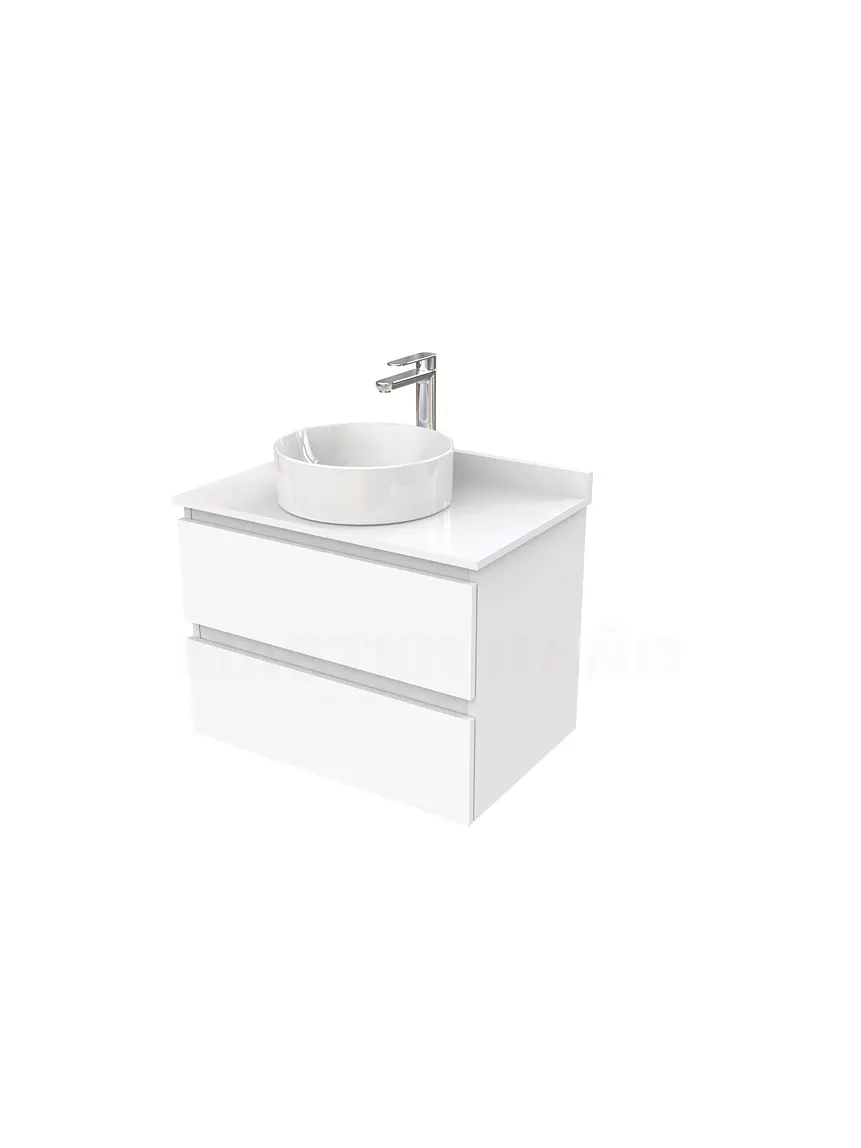 Mueble Vanitorio  para lavamanos sobreponer simple de 70 cm M2-730-SPA / Blanco 1