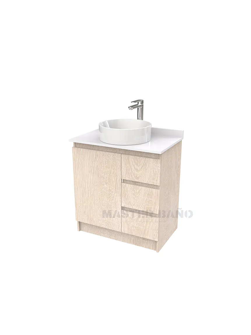 Mueble Vanitorio al piso para lavamanos sobreponer simple de 60 cm M2-630-SPA / Provenzal 1