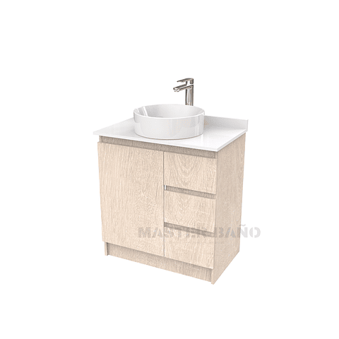 Mueble Vanitorio al piso para lavamanos sobreponer simple de 60 cm M2-630-SPA / Provenzal