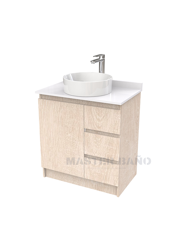 Mueble Vanitorio al piso para lavamanos sobreponer simple de 60 cm M2-630-SPA / Provenzal 1