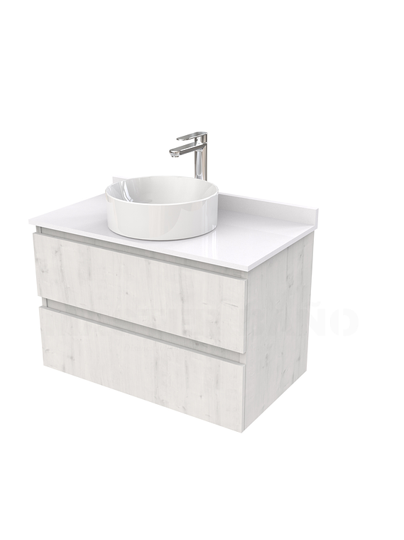 Mueble Vanitorio  para lavamanos sobreponer simple de 80 cm M2-830-SPA / Alaska 1