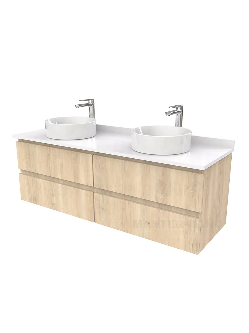 Mueble Vanitorio  para lavamanos sobreponer simple de 180 cm M4-1830-SPA / Jerez 1