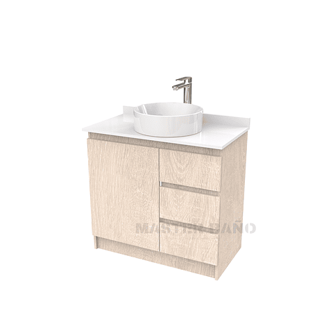 Mueble Vanitorio al piso para lavamanos sobreponer simple de 80 cm M2-830-SPA / Provenzal