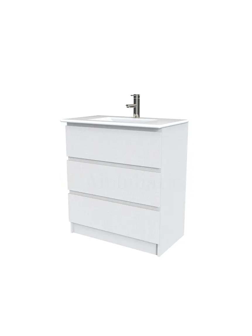 Mueble vanitorio al piso  de 70  cm con cubierta de loza M3-701  / Giorno 1