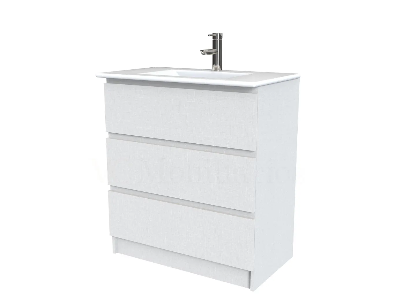 Mueble vanitorio al piso  de 70  cm con cubierta de loza M3-701  / Giorno 1