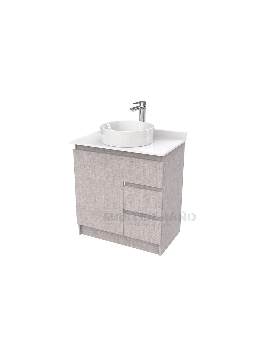 Mueble Vanitorio al piso para lavamanos sobreponer simple de 60 cm M2-630-SPA / Notte 1