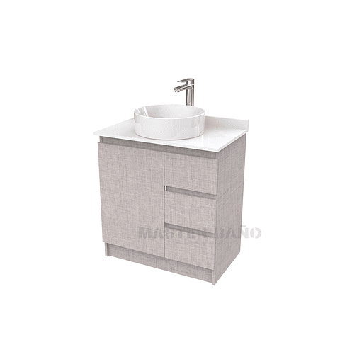 Mueble Vanitorio al piso para lavamanos sobreponer simple de 60 cm M2-630-SPA / Notte