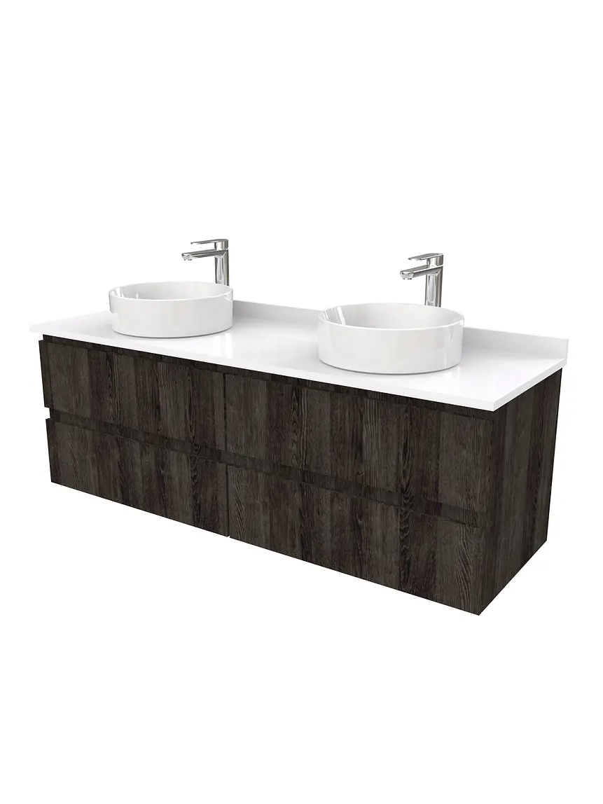 Mueble Vanitorio  para lavamanos sobreponer simple de 180 cm M4-1830-SPA / Espresso 1