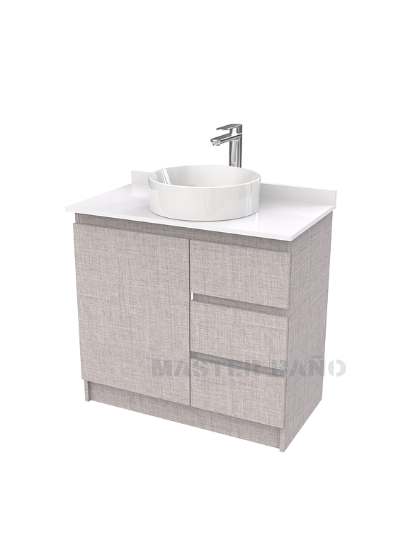 Mueble Vanitorio al piso para lavamanos sobreponer simple de 80 cm M2-830-SPA / Notte 1