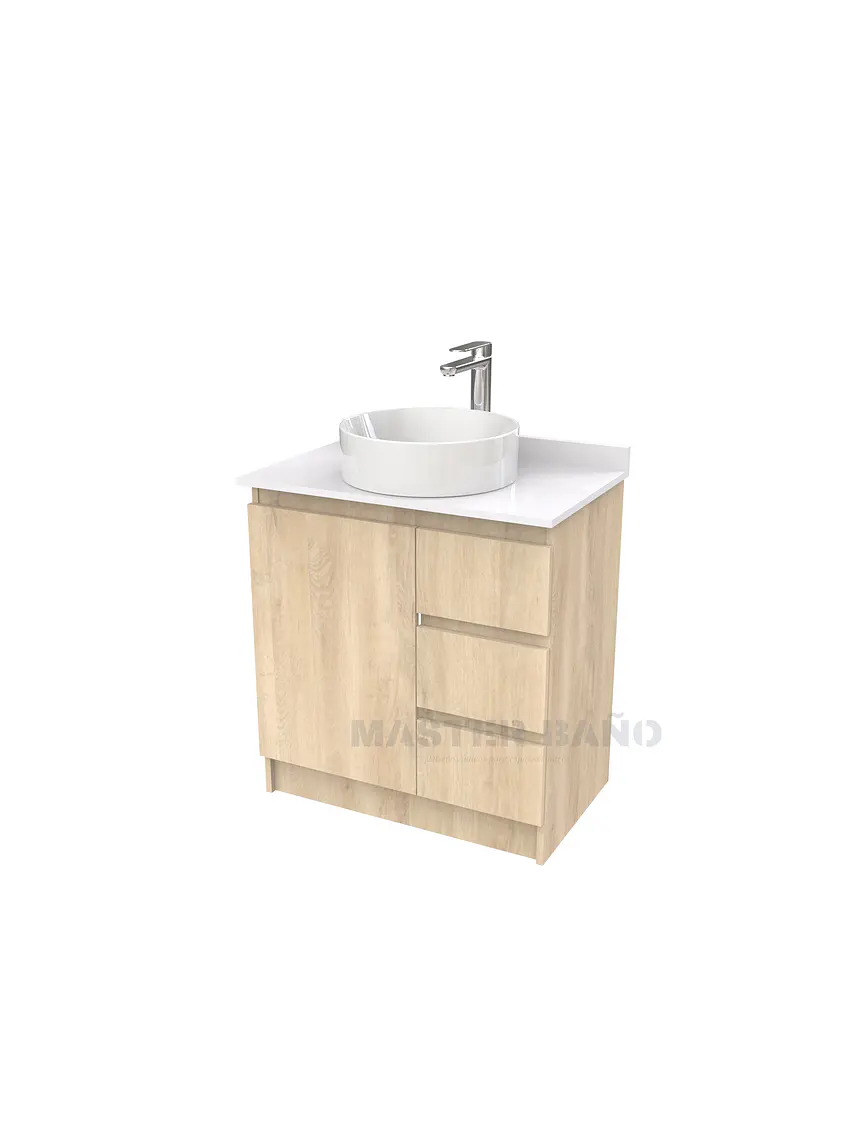 Mueble Vanitorio al piso para lavamanos sobreponer simple de 60 cm M2-630-SPA / Jerez 1