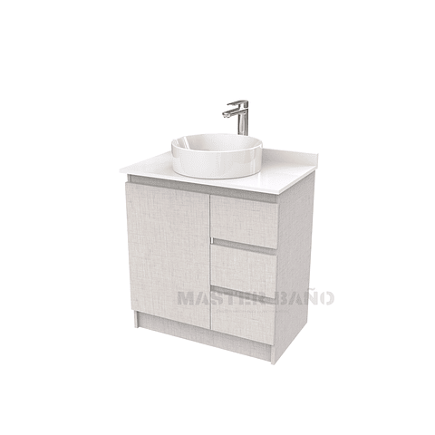 Mueble Vanitorio al piso para lavamanos sobreponer simple de 60 cm M2-630-SPA / Giorno
