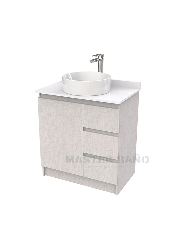 Mueble Vanitorio al piso para lavamanos sobreponer simple de 60 cm M2-630-SPA / Giorno 1