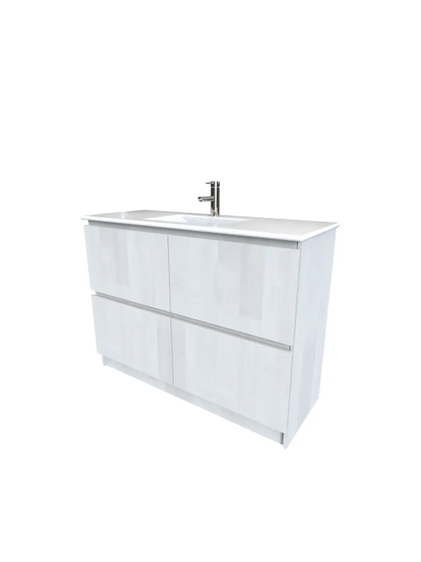Mueble Vanitorio simple con cubierta de loza de 120 cm M4-1201 / Legno 1