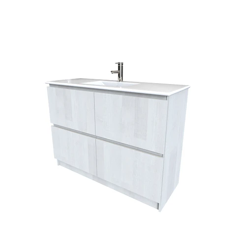 Mueble Vanitorio simple con cubierta de loza de 120 cm M4-1201 / Legno