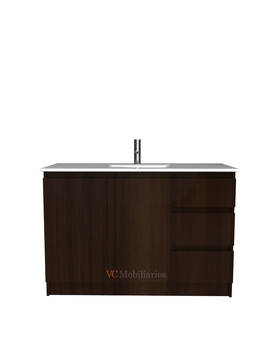Mueble vanitorio al piso M2-1201 - Chocolate 1