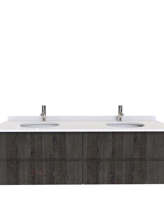 Mueble vanitorio Doble Aéreo  de 180 cm /  M4-1823 -DA / Espresso 1