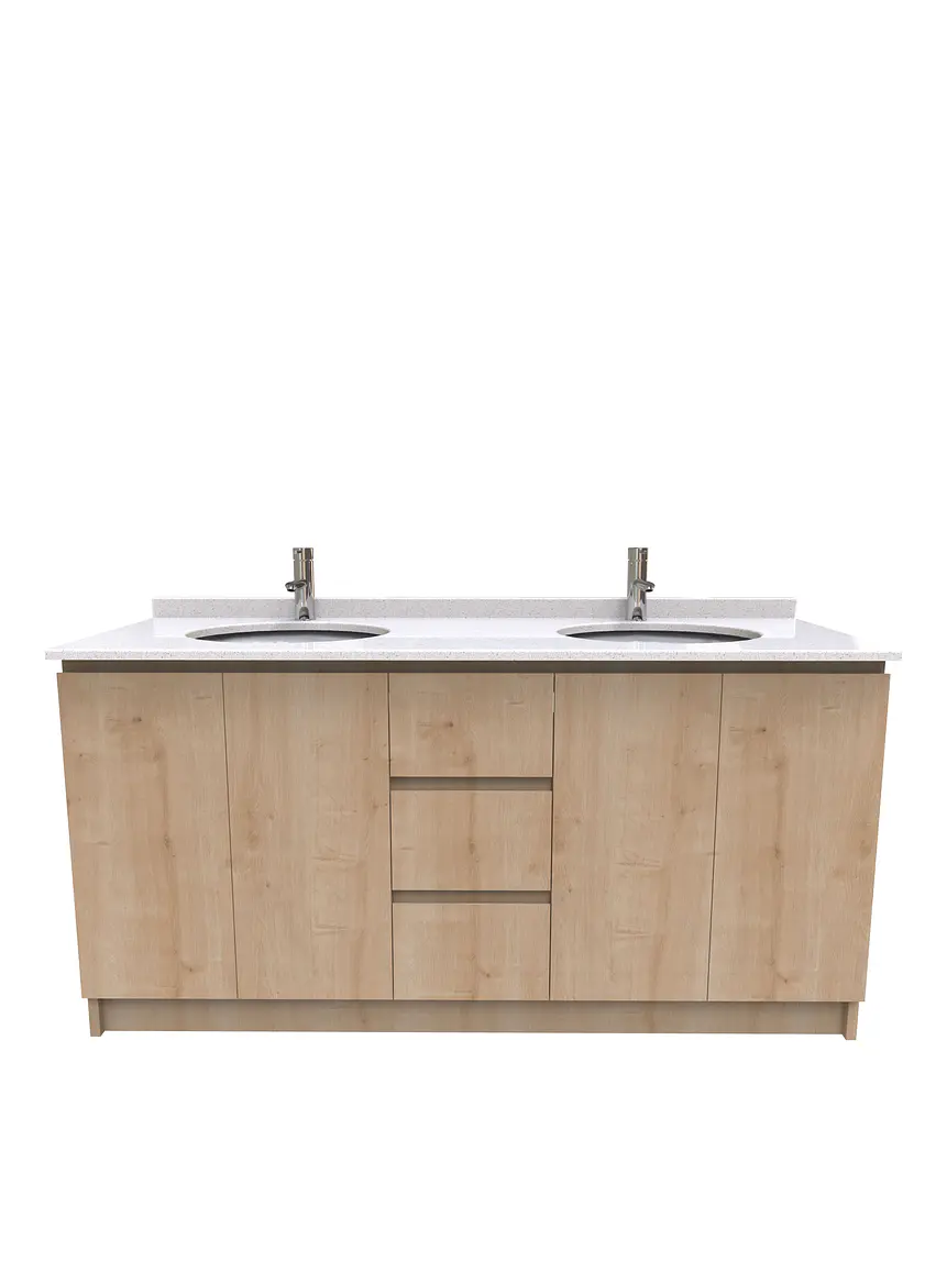 Mueble vanitorio Doble M2-1823 - Rustico 1