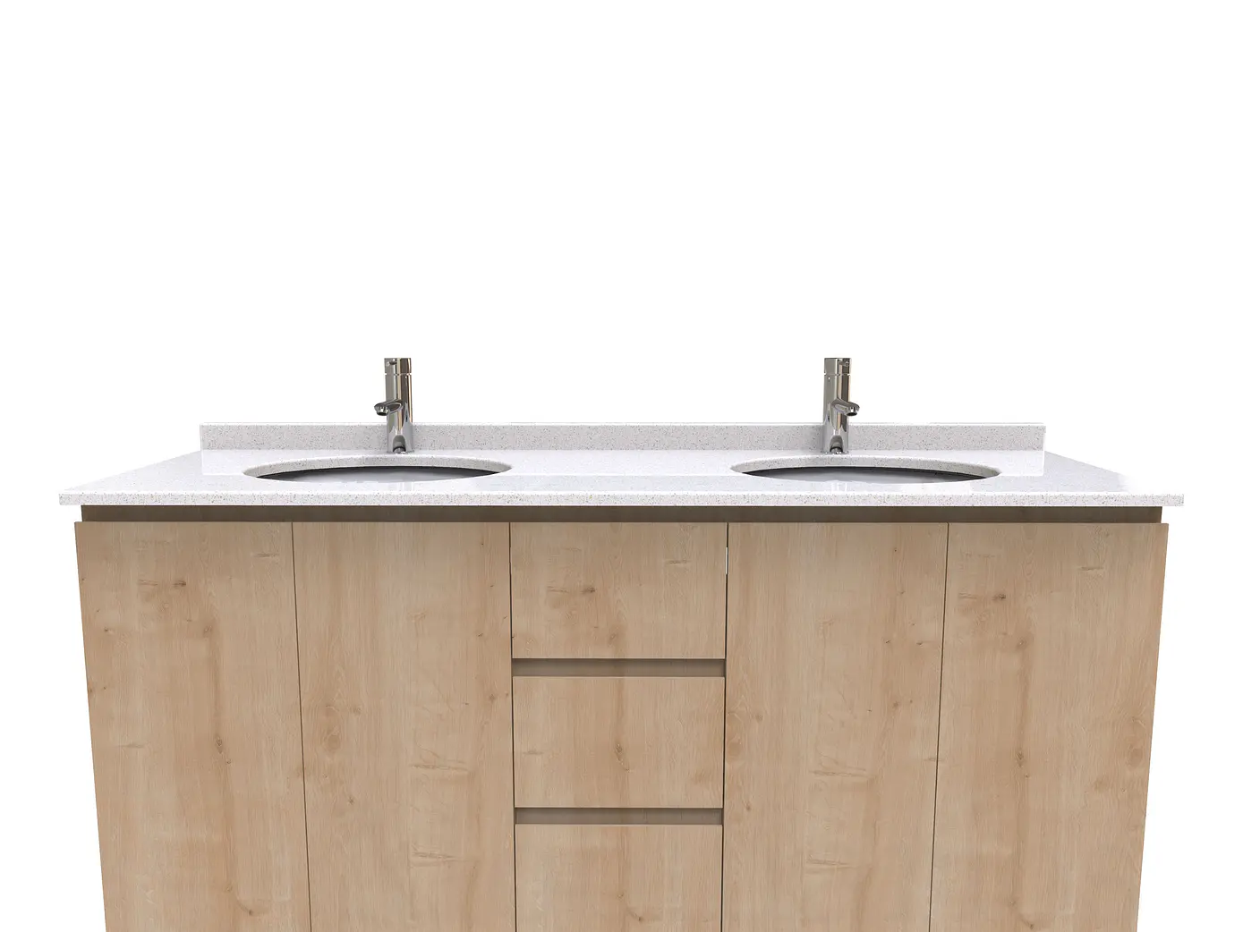 Mueble vanitorio Doble M2-1823 - Rustico 1