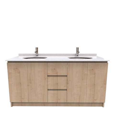 Mueble vanitorio Doble M2-1823 - Rustico