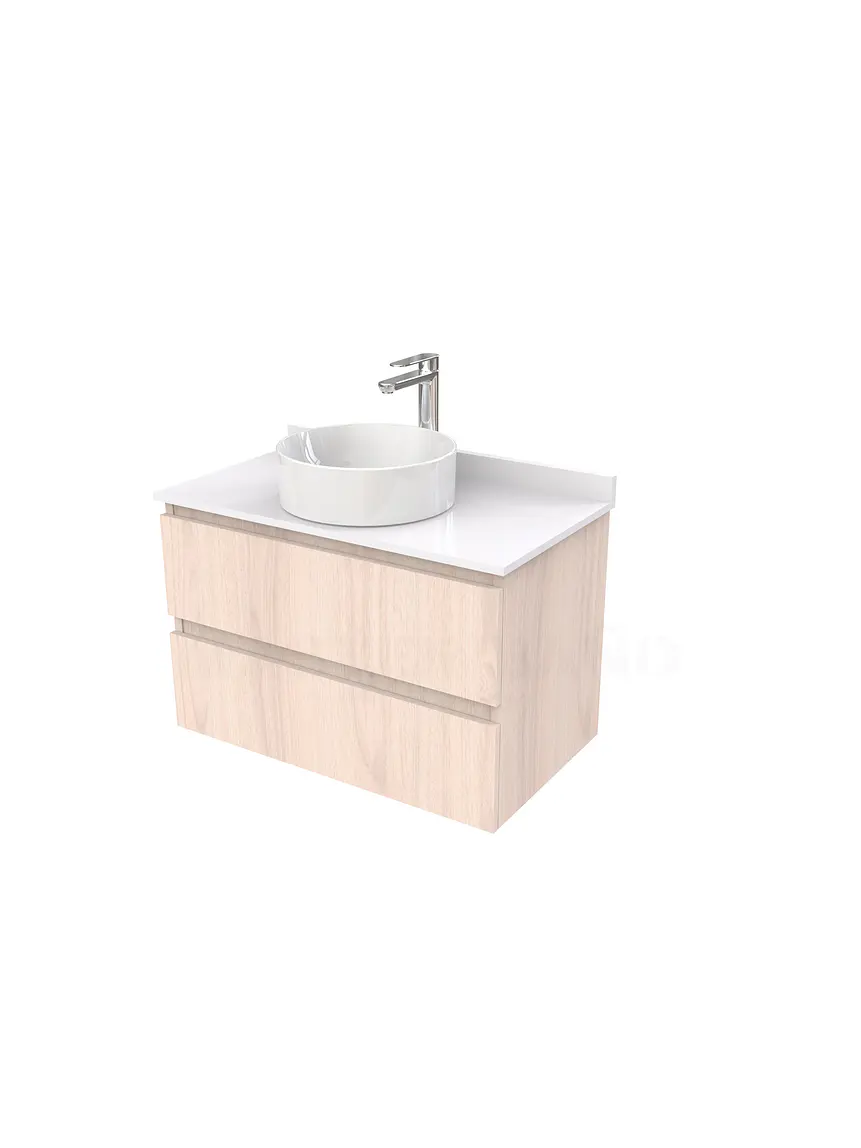 Mueble Vanitorio  para lavamanos sobreponer simple de 80 cm M2-830-SPA / Nougat 1