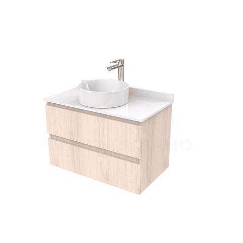 Mueble Vanitorio  para lavamanos sobreponer simple de 80 cm M2-830-SPA / Nougat