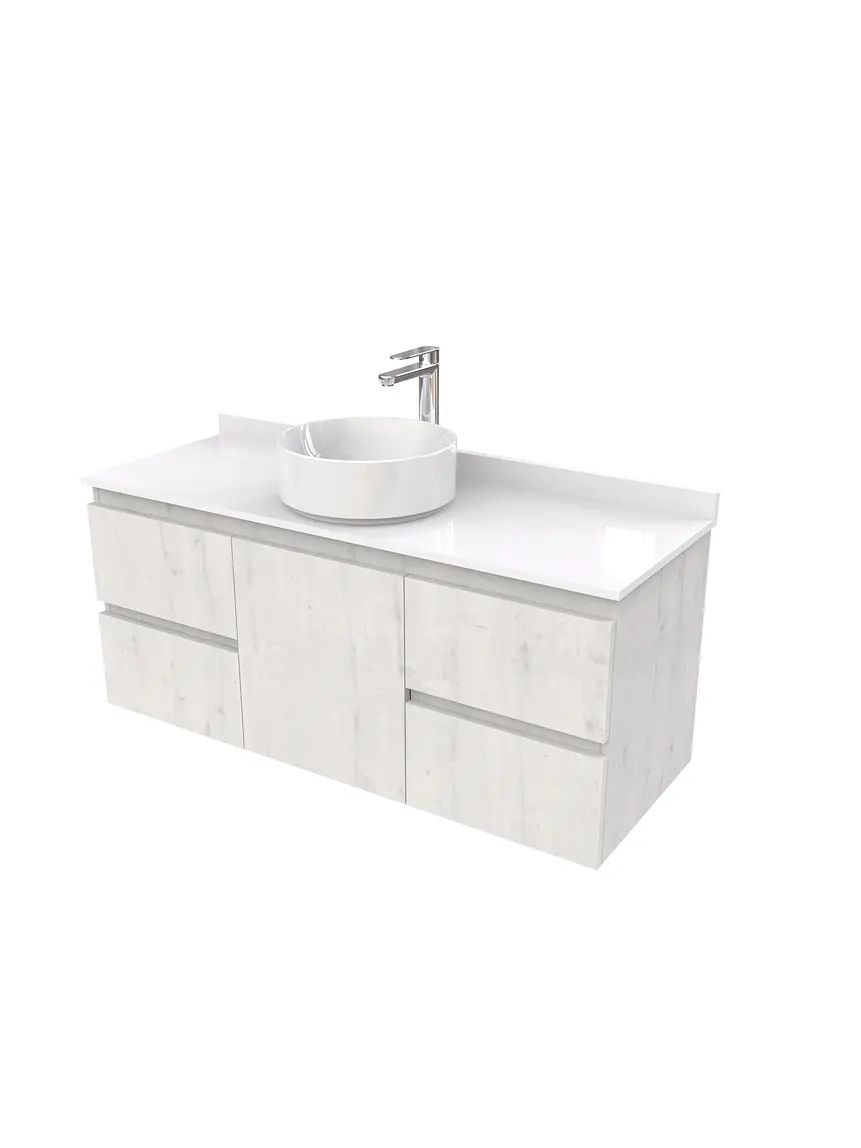 Mueble Vanitorio  aereo para lavamanos sobreponer simple de 100 cm M2-1030-SPA / Alaska 1