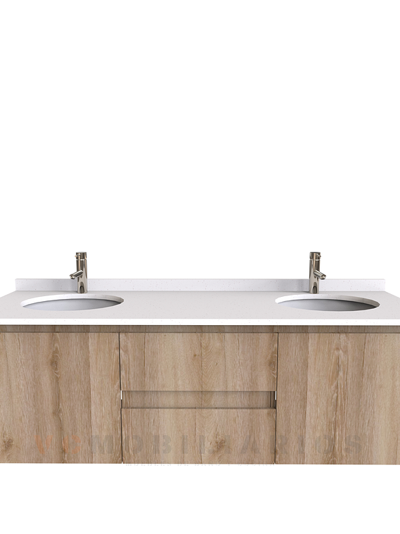 Mueble vanitorio Doble Aéreo  de 150 cm /  M2-1523 -DA / Cava 1
