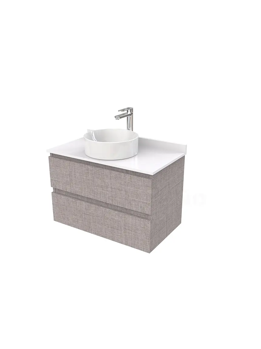 Mueble Vanitorio  para lavamanos sobreponer simple de 80 cm M2-830-SPA / Notte 1