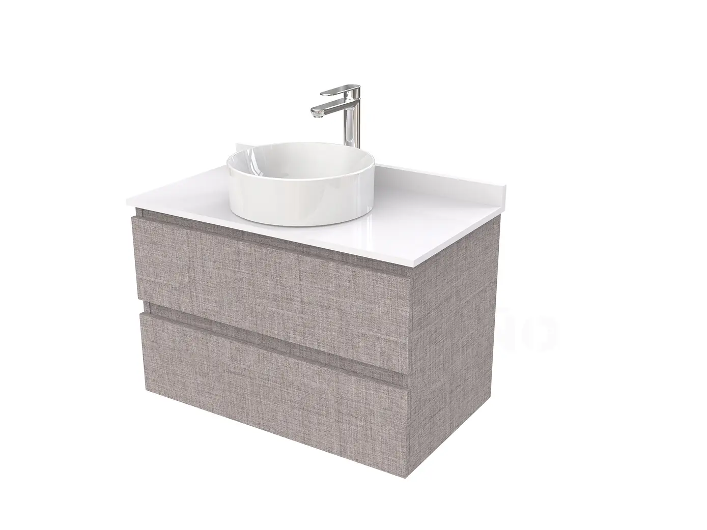 Mueble Vanitorio  para lavamanos sobreponer simple de 80 cm M2-830-SPA / Notte 1
