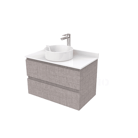 Mueble Vanitorio  para lavamanos sobreponer simple de 80 cm M2-830-SPA / Notte