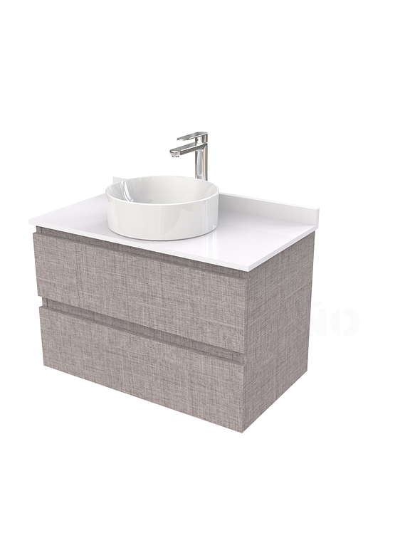 Mueble Vanitorio  para lavamanos sobreponer simple de 80 cm M2-830-SPA / Notte 1