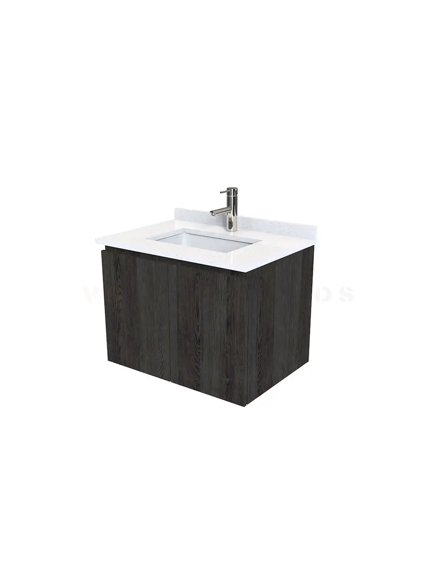 Mueble vanitorio aereo de 60 cm con cubierta de cuarzo / M0-638-A / Espresso 1
