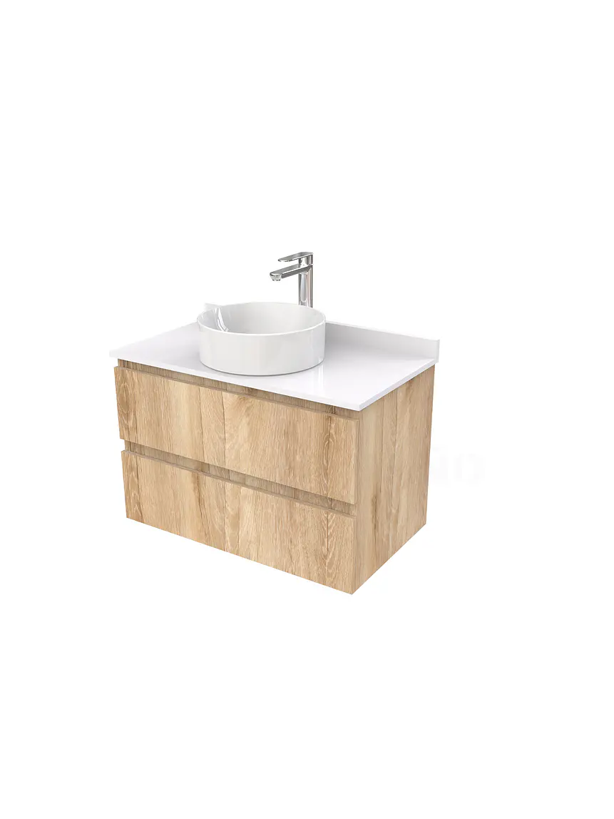 Mueble Vanitorio  para lavamanos sobreponer simple de 80 cm M2-830-SPA / Cava 1