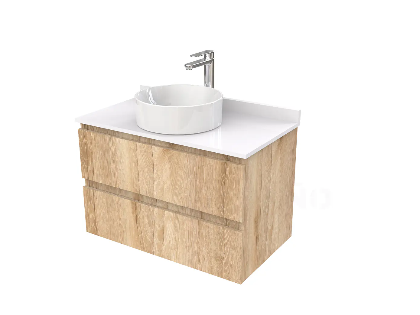 Mueble Vanitorio  para lavamanos sobreponer simple de 80 cm M2-830-SPA / Cava 1