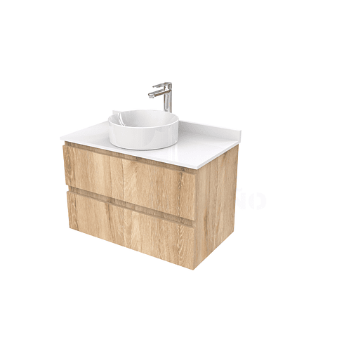 Mueble Vanitorio  para lavamanos sobreponer simple de 80 cm M2-830-SPA / Cava