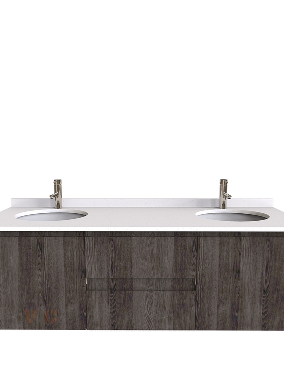 Mueble vanitorio Doble Aéreo  de 150 cm /  M2-1523 -DA / Espresso 1