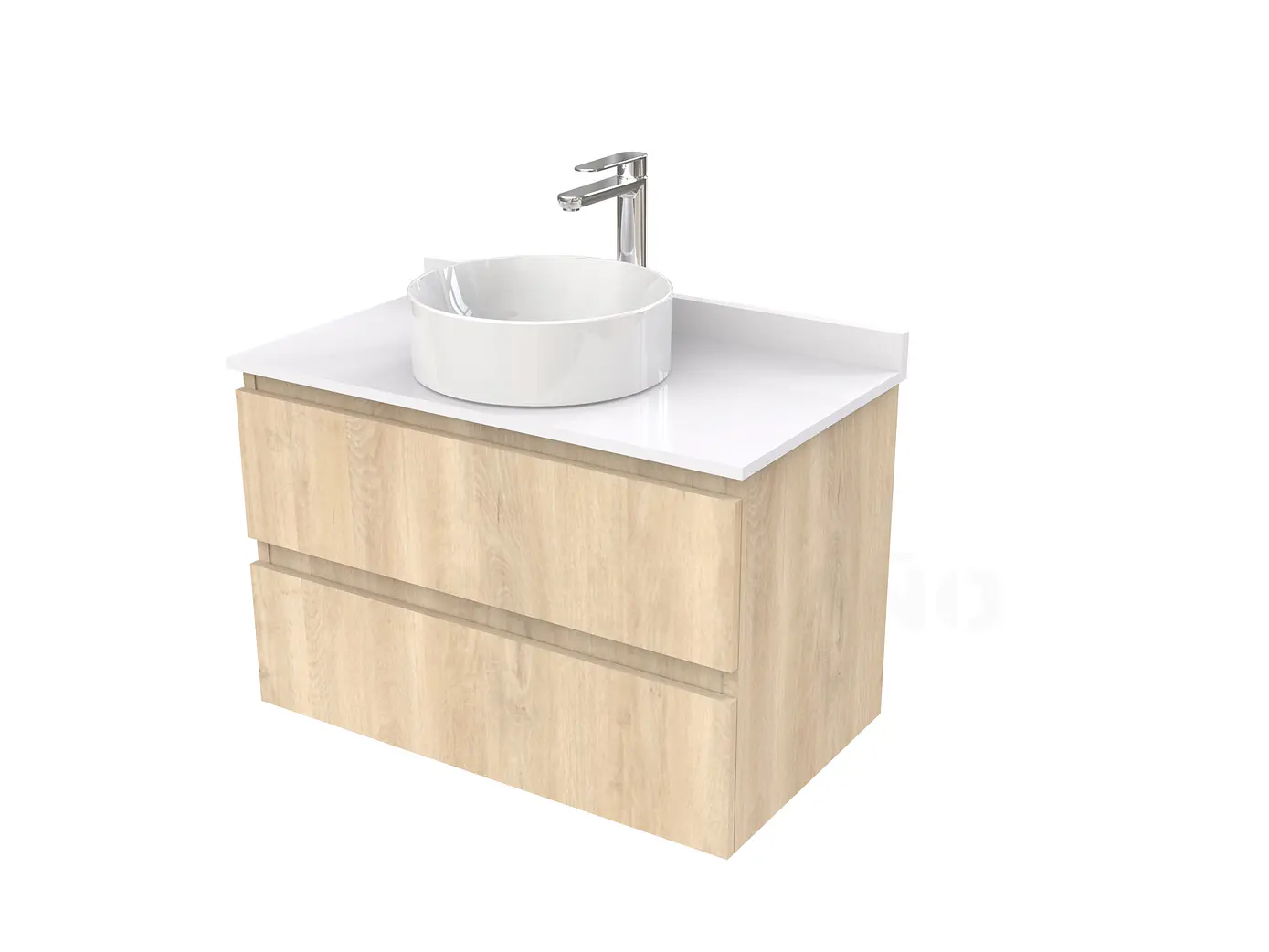 Mueble Vanitorio  para lavamanos sobreponer simple de 80 cm M2-830-SPA / Jerez 1