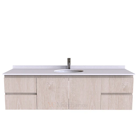 Mueble Vanitorio aereo simple de 160 cm M2-1603 / Provenzal
