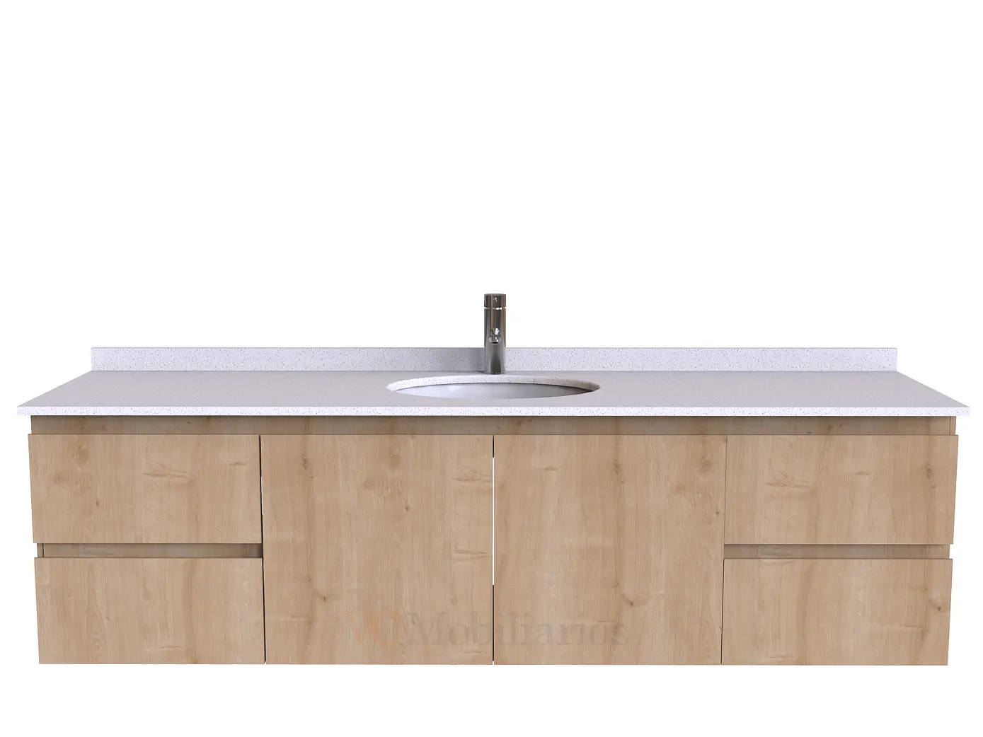 Mueble Vanitorio aereo simple de 190 cm M2-1908 / Rustico 1