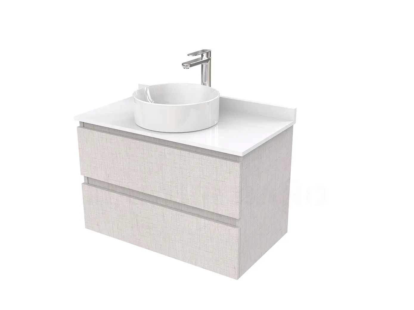 Mueble Vanitorio  para lavamanos sobreponer simple de 80 cm M2-830-SPA / Giorno 1