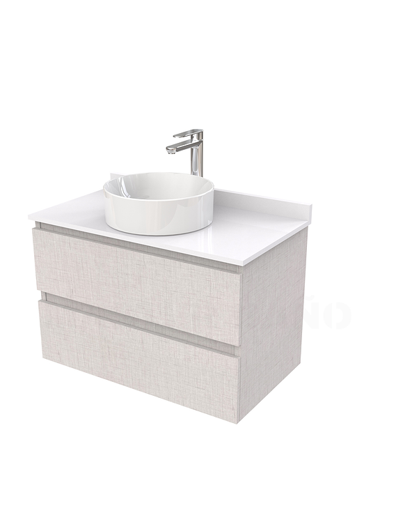 Mueble Vanitorio  para lavamanos sobreponer simple de 80 cm M2-830-SPA / Giorno 1