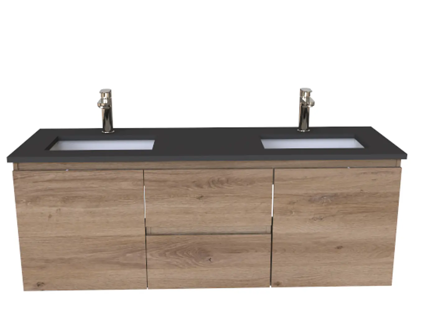 Mueble vanitorio Doble Aéreo  de 140 cm /  M2-1428 -DA / Jerez 1