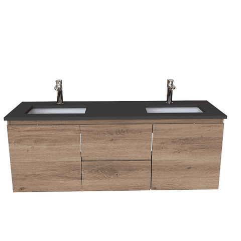 Mueble vanitorio Doble Aéreo  de 140 cm /  M2-1428 -DA / Jerez