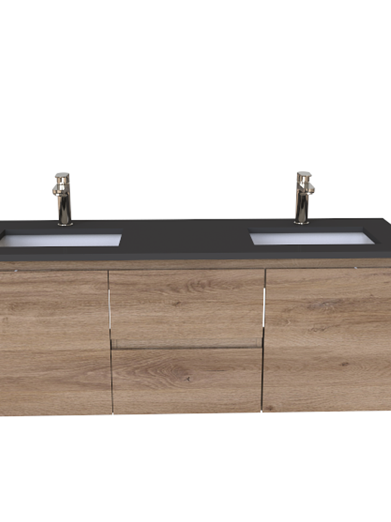 Mueble vanitorio Doble Aéreo  de 140 cm /  M2-1428 -DA / Jerez 1