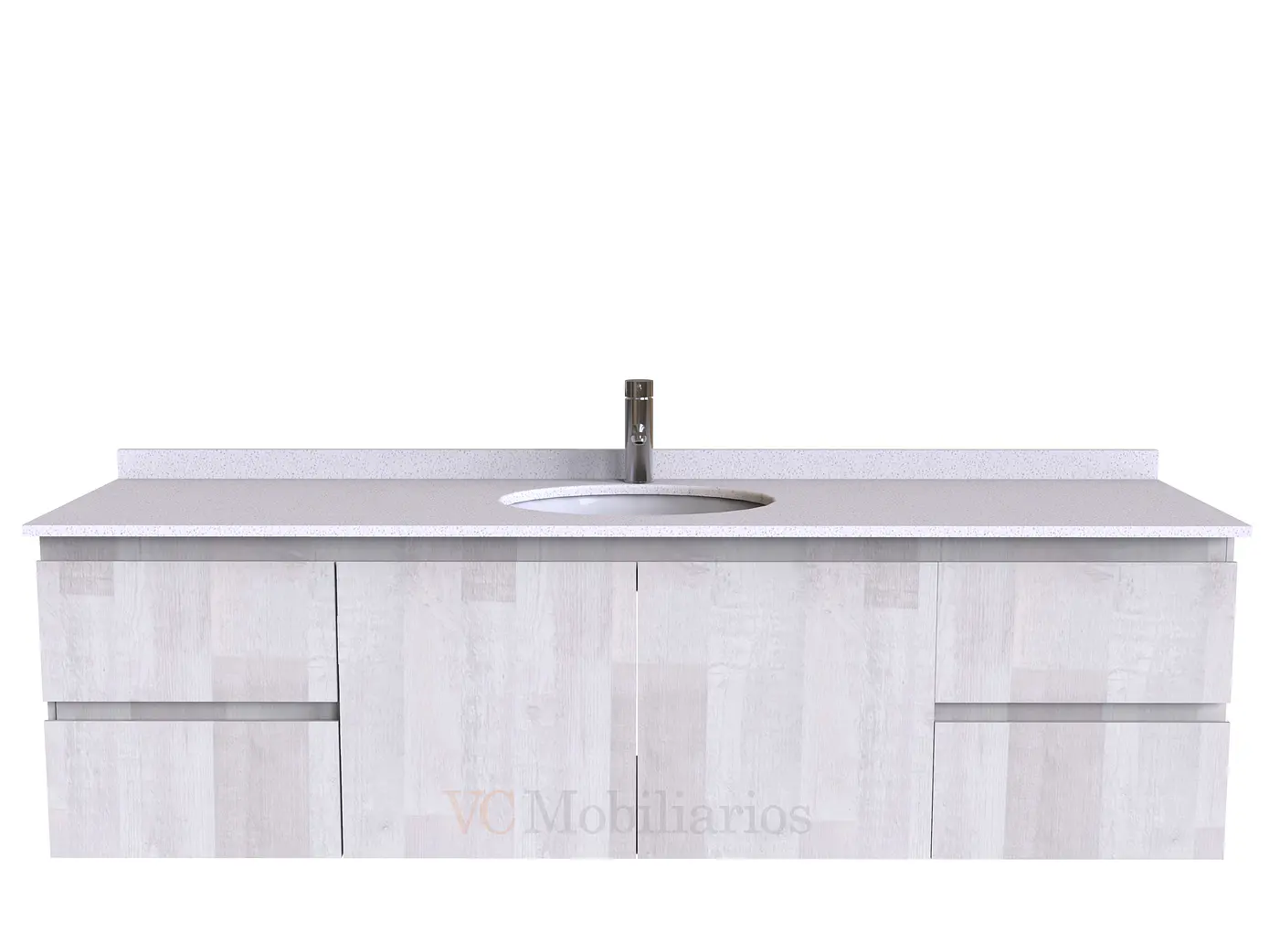 Mueble Vanitorio aereo simple de 180 cm M2-1808 / Legno 1