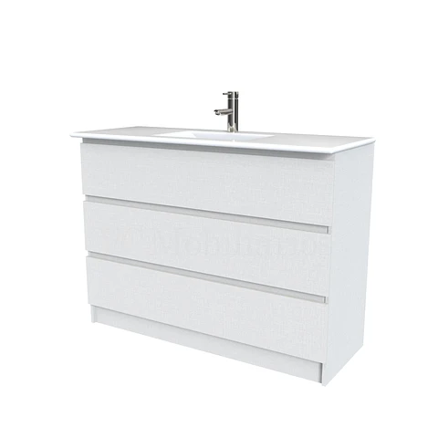 Mueble vanitorio al piso  de 120  cm con cubierta de loza M3-1201  / Giorno