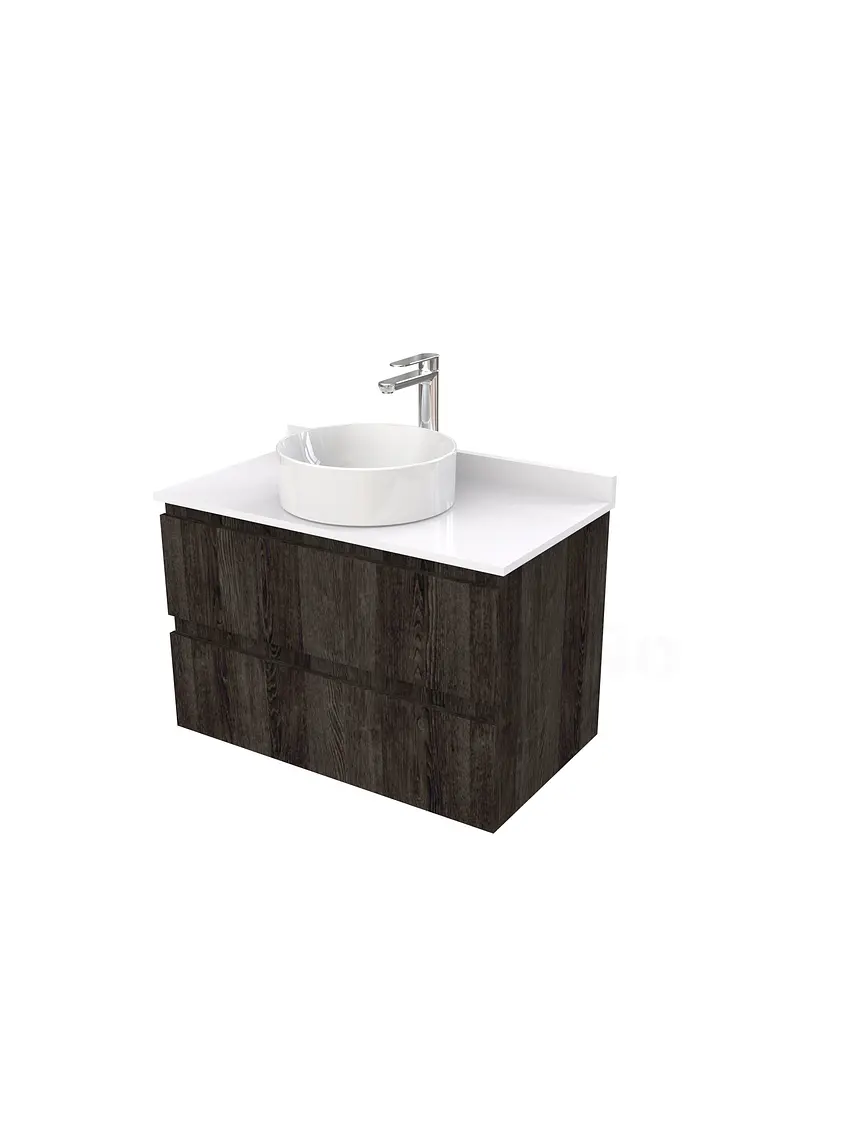 Mueble Vanitorio  para lavamanos sobreponer simple de 80 cm M2-830-SPA / Espresso 1